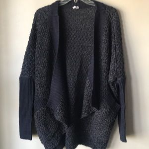 MTLA Navy Cascading Cardigan